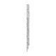 Boucle D'Oreille en Laiton avec Cristaux 6.3 x 95 mm