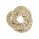 Boucle D'Oreille en Laiton avec Cristaux 21 x 20 mm