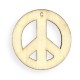Wooden Pendant Peace Sign 50mm