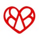 Colgante de Madera Corazón 65x56mm