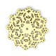 Pendentif en bois Fleur 50/2.5 mm