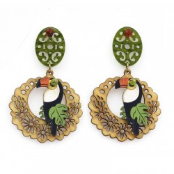 Pendentif en bois 45 Mm/2.5 mm
