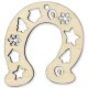 Wooden Pendant Horseshoe 76mm