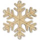 Pendentif en bois en Forme de Flocon de Neige 80 mm
