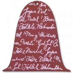 Pendentif en bois Cloche 75 mm