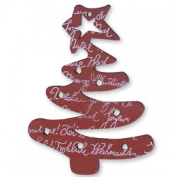 Pendentif en bois en Forme D'Arbre de Noël 80 mm