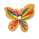 Pendentif Papillon en bois avec Cordon 75 x 67 mm