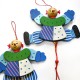 Wooden Clown 17x9cm