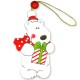 Ours en Peluche de Noël en bois 90 x 55 mm