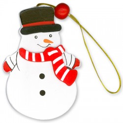 Bonhomme de Neige en bois 85 x 55 mm