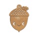 Gland en bois 70 x 50 mm