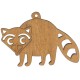 Raton Laveur en bois 70 x 100 mm