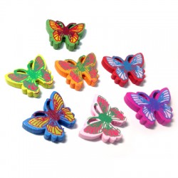 Entrepieza de Madera Mariposa 25x20mm