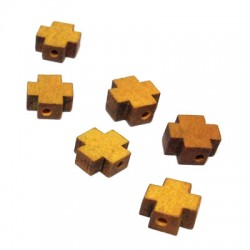 Passant croix en Bois 8,4x8,2mm (Ø 2mm)