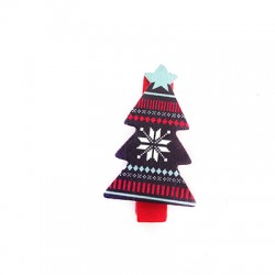 Clip en bois Noël 21 x 36 mm