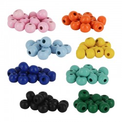 Wooden Bead Round 6mm Ø~2mm (~750pcs)