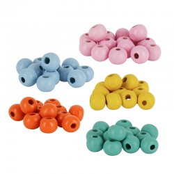 Wooden Bead Round 8mm Ø~2.8mm (~350pcs)