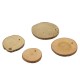 Pendentif en bois Irrégulier de Différentes Tailles ~45 mm/5 mm