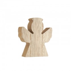 Ange Décoratif en bois 80 x 90 mm