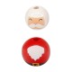 Wooden Christmas Bead Santa Claus 16mm 10mm Ø~4MM