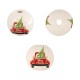 Wooden Christmas Bead Car & Tree 20mm Ø~4MM
