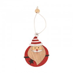 Pendentif de Noël en bois Père Noël 45 x 60 Mm/2.2 mm