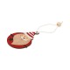 Wooden Christmas Pendant Santa Claus 45x60mm/ 2.2mm