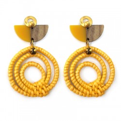 Anneau Pendentif en Rotin 42 mm