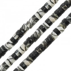 Entretoise en Jaspe 4/2 mm (~150 Pièces) Ø0.5 mm