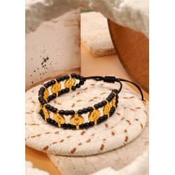 Howlite Bead Round Black 3mm Ø~0.5mm (~130pcs)