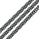Entrepieza de Hematite Rondel 4mm (~40cm/tira)
