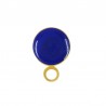 24K Gold Plated/ Transparent Blue