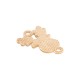 Connettore in Zama Smaltata Renna 14X15 mm