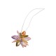 Colgante de Zamak con Forma de Flor y Circonita de 12 mm