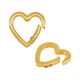Zamak Lobster Clasp Heart 26mm