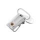 Clip Metallica con Faccia a Cuore e Anello a D 25X37 mm Ø20 mm