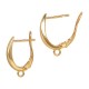 Brass Earring w/ Loop 11x18mm