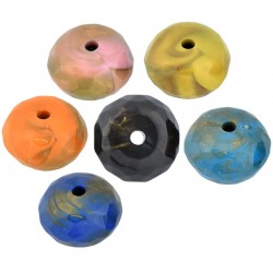 Perlina in Acrilico Rondella 13x23mm (Ø3.5mm)