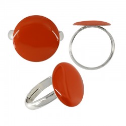 Bague Ronde en Laiton Émaillé 16 x 1.6 mm/3 mm