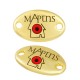 Conector Ovalado de Zamak «Μάρτης» 11 x 18 mm Ø 1,9 mm