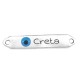 Connettore in Zama "Creta" e Occhio Smaltato 7x35mm (Ø1.8mm)