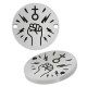 Intercalaire Rond “Female Power" 15mm  (Ø1.2mm) en Acier Inoxydable 304