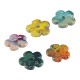 Breloque Fleur en Céramique avec Émail 25 mm/5 mm (Ø 3.2 mm)