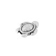 Pasador de Metal Zamak Tortuga 14x18mm (Ø1.8mm)