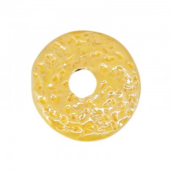 Disque en Céramique Émaillée Jaune 40 mm/6 mm Ø 8 mm