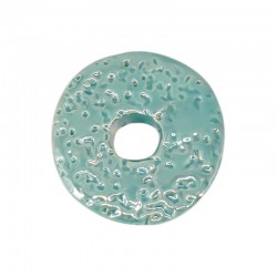 Disque en Céramique Émaillée vert 40 mm/6 mm Ø 8 mm