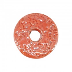 Disque en Céramique Émaillée Corail 40 mm/6 mm Ø 8 mm