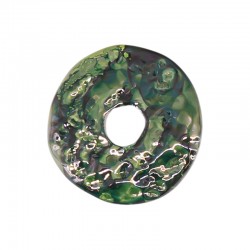 Disque en Céramique Émaillée vert 40 mm/6 mm Ø 8 mm