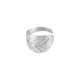 Brass Cast Finger Ring Chevalier Leaf 60x12mm