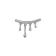 Stainless Steel 304 Pendant w/ Drops 48x33mm (Ø~2.3mm)